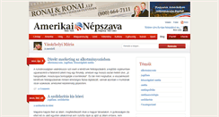 Desktop Screenshot of maria.vasarhelyi.nepszava.com