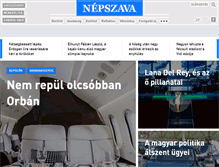 Tablet Screenshot of nepszava.hu